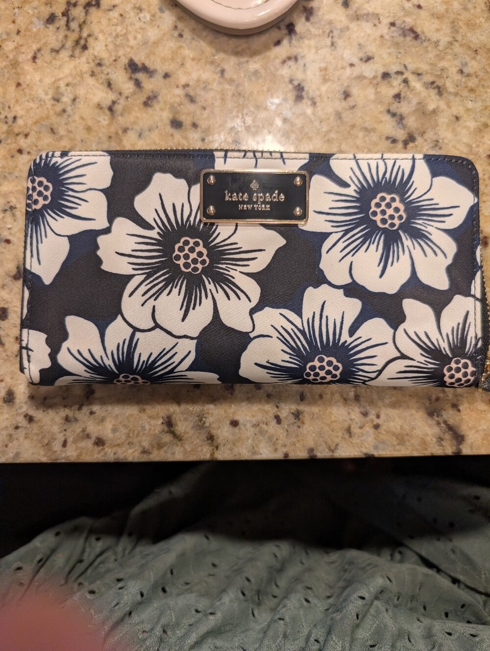 Kate Spade Zip Around Floral Wallet